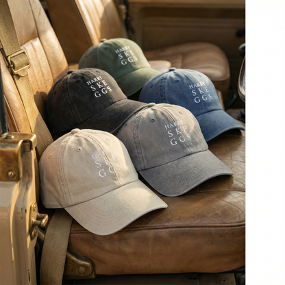 Branded vintage style cap